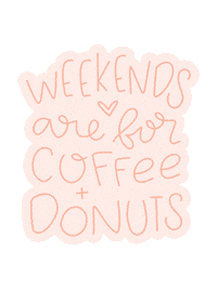 coffee time weekend Sticker by Allyson Johnson