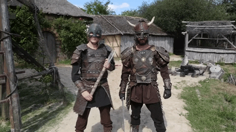 Vikings Hello GIF by PuyduFou