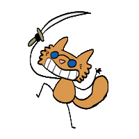 Cat Sticker by Tamatem.co