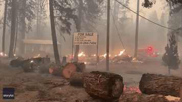 Dixie Fire Scorches Woodland and Burns Houses in Rural California
