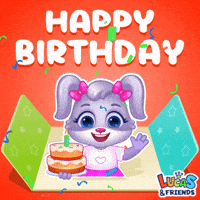 Happy Birthday GIF by Lucas and Friends by RV AppStudios