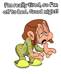 Tired Good Night Sticker by Elnaz  Abbasi