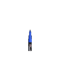 Pen Blue Paint Sticker by Drawlish