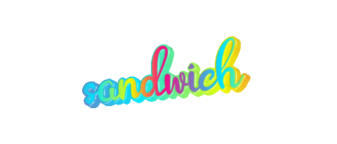 giphyupload food text wordart sandwich Sticker
