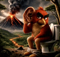 Listen Angry Bird GIF