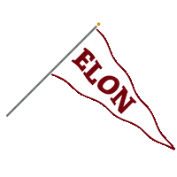 Flag Sticker by Elon University