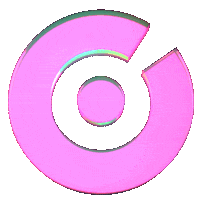 CreationDose logo rainbow 3d color Sticker