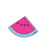 Water Melon Pink Sticker