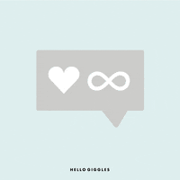 infinity likes love GIF by HelloGiggles