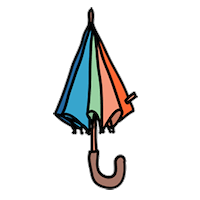 Rain Umbrella Sticker by IOLLA