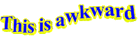 awkward text Sticker