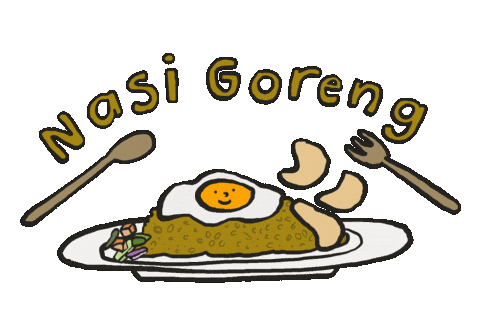 Indonesianfood Nasigoreng Sticker by cypru55