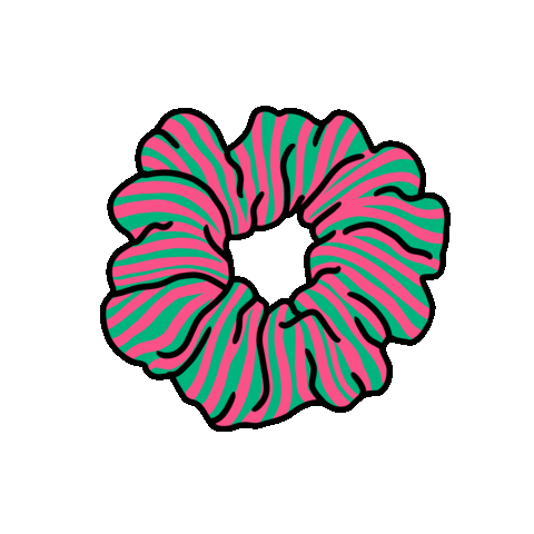 90S Scrunchie Sticker by Sophie Rose Brampton