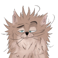 Cat Insomnia Sticker by Demic