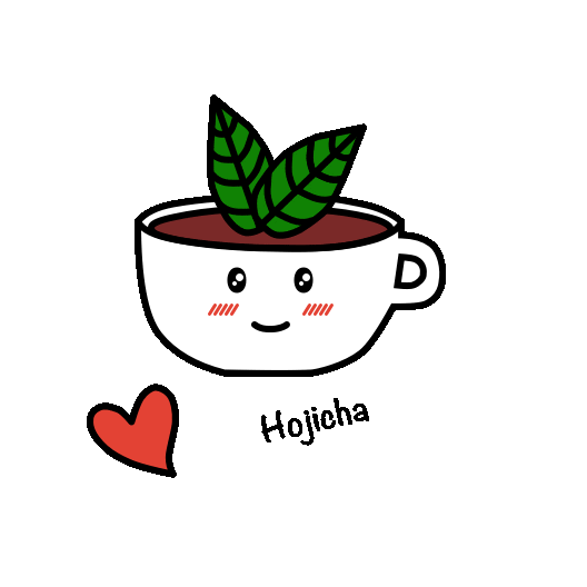 hojicha giphyupload tea green tea kyoto Sticker