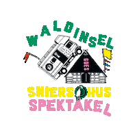 Sniers Hus Sticker by Lasterkultur