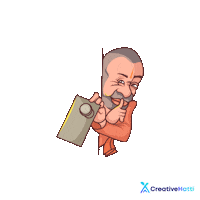 Yogi Adityanath India Sticker by Creative Hatti