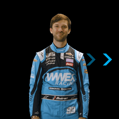 wwexracing giphyupload no nascar head shake GIF