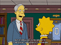 lisa simpson talk GIF