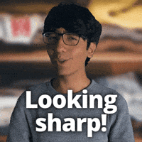 Looking Look Sharp GIF