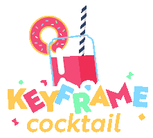 cocktail donut Sticker by Bottletop