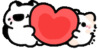 Cat Love Sticker by MYAOWL