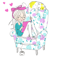 Girl Read Sticker by MCD Studio