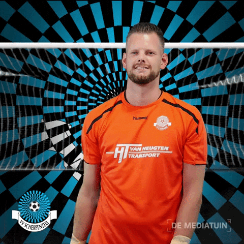 Voetbalvereniging_Scherpenzeel goal voetbal blauwwit hoofdklasse GIF