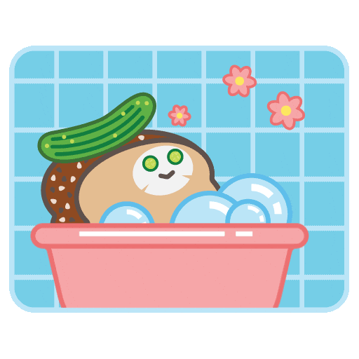 Chill Unwind Sticker by Tasty Toastys