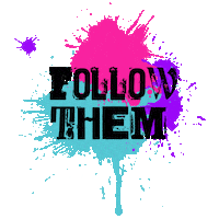 TheArtHouse splat paint follow arthouse Sticker