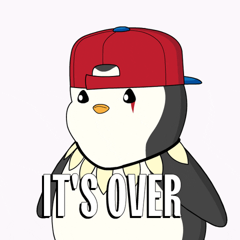Its Over Goodbye GIF by Pudgy Penguins