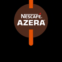 officialnescafeazera logo coffee orange curious GIF