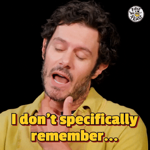 I Don't Specifically Remember