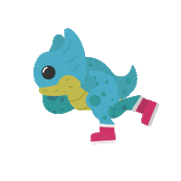 Dino Running Sticker