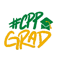 Graduation Grad Sticker by Cal Poly Pomona
