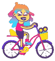 Bike Garabato Sticker