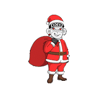 Happy Christmas Santa Sticker by Zhot Shop