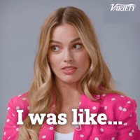 Surprised Margot Robbie GIF by Variety