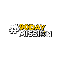 hopethemission 90 day challenge 90daychallenge 50in90 90 day mission Sticker