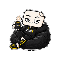 Tired Laid Back Sticker by ZTIKIX