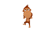kid monkey Sticker