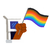 Pride Flag Sticker by Apartment Therapy