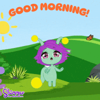 Happy Good Morning GIF by ShimmertheGlowworm