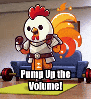 Pump Up The Volume Fitness GIF by Zorooster