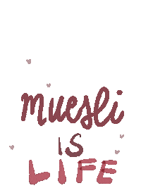 choxtemi lettering muesli choart breakfastlover Sticker