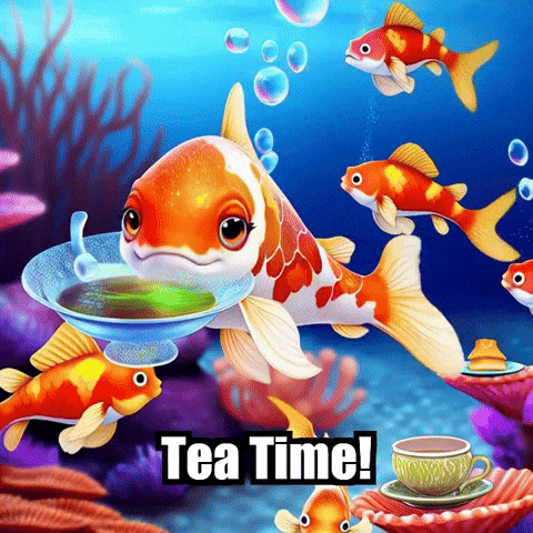 Tea Time Cute Food GIF by TheConfishius