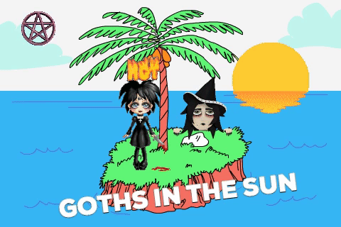 sun goth GIF by Johanna Kenney