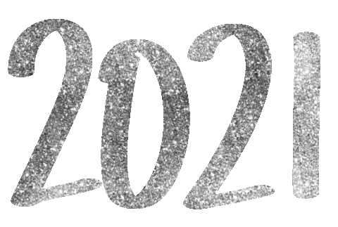 New Year Glitter Sticker