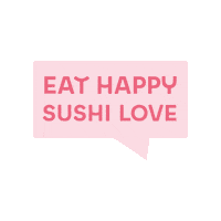 eathappy happy happiness sushi mochi Sticker