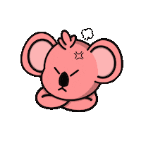 edwinart_ kawaii animals anger emotions Sticker